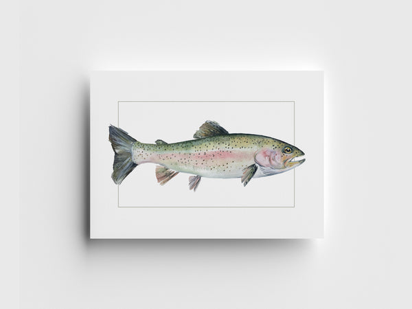 Rainbow Trout Greeting Card