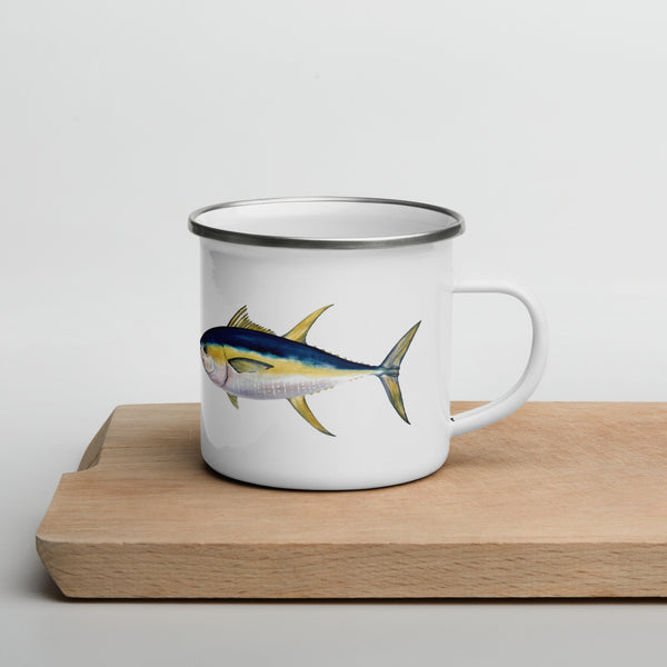 Yellowfin Tuna Enamel Mug
