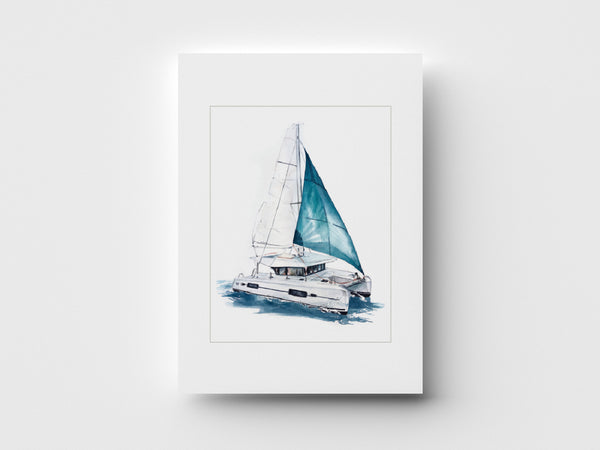 "Lagoon 42" Greeting Card