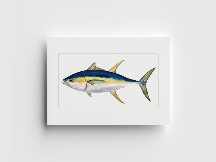 "Yellowfin Tuna" Greeting Card